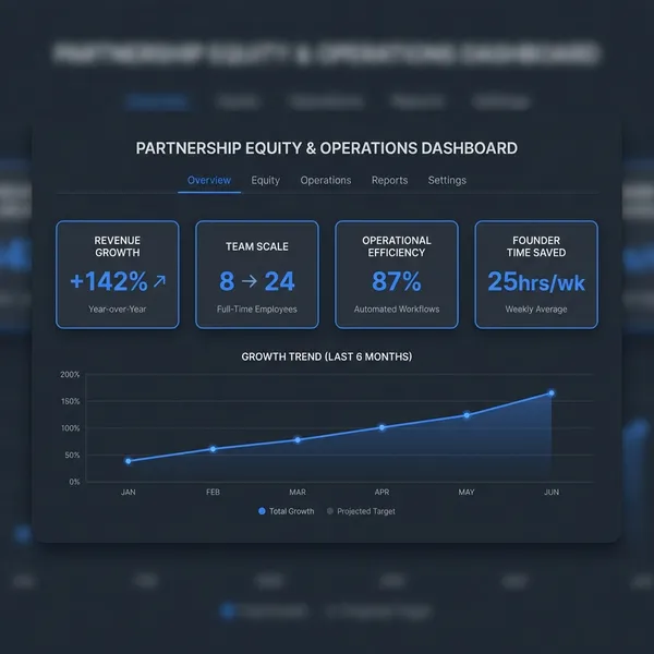 Partnership Equity & Operations Dashboard